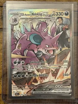 Pokemon Team Rocket's Nidoking ex 233/182 Destined Rivals SIR - Image 3