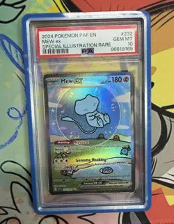 Pokemon Paldean Fates Bubble Mew EX 232/091 Special Illustration Rare PSA 10 Eng - Image 1
