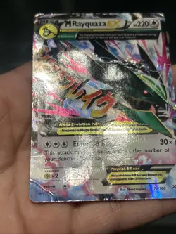Pokemon TCG M Rayquaza EX Roaring Skies Holo 76/108- Damaged - Image 4