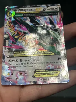 Pokemon TCG M Rayquaza EX Roaring Skies Holo 76/108- Damaged - Image 5