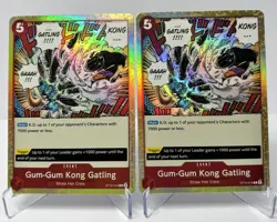 Gum-Gum Kong Gatling ST10-016 Ultra Deck: The Three Captains Foil X2 Cards - Image 1
