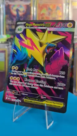 Pokemon TCG Mega Manectric ex 158/132 Me01: Mega Evolution Holo NM - Image 1