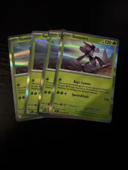 x4 Genesect 008/094 (Holo) - ME02 Phantasmal Flames PFL - Pokemon - NM/M - Image 1