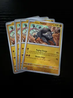 x4 Paldean Tauros 048/094 - ME02 Phantasmal Flames PFL - Pokemon NM/M English - Image 1