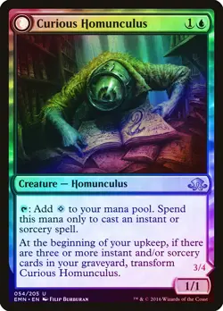 Curious Homunculus / Voracious Reader FOIL Eldritch Moon PLD CARD ABUGames - Image 1