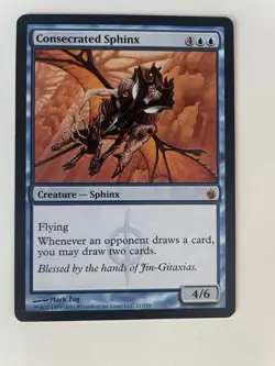 MtG Consecrated Sphinx - Magic the Gathering Mirrodin Besieged - LP - Image 1