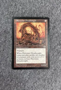 Phyrexian Dreadnought Magic: The Gathering Mirage 12/12 Artifact Creature - Image 1