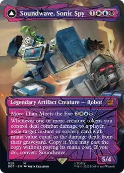 MTG Soundwave, Sonic Spy Soundwave Superior Captain Borderless - Transformers - Image 1