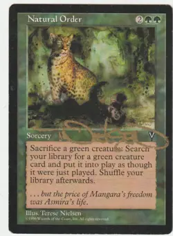 Visions MTG Natural Order Magic Signed by Terese Nielsen - Image 1