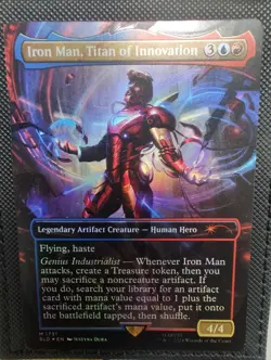 Iron Man, Titan of Innovation (Rainbow Foil) Secret Lair Drop Foil - Image 1