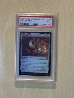 Magic the Gathering 2023 Lord of Rings The One Ring Foil #246 PSA 9 - Image 1