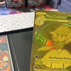 2025 Pokemon Mega Evolution Gold Hyper Rare Mega Gardevoir ex #187/132 - Image 2