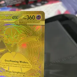 2025 Pokemon Mega Evolution Gold Hyper Rare Mega Gardevoir ex #187/132 - Image 3