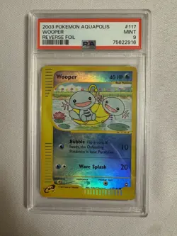 2003 Pokemon - Wooper Reverse Holo E Reader Aquapolis 117/147 - PSA 9 Mint! WOTC - Image 2