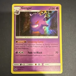 The Pokemon Company Gengar 38/111 Sm-Crimson Invasion Holo Rare Stage 2 130 HP - Image 1