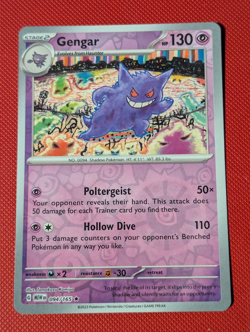 Pokemon TCG - Gengar - 064/165 Reverse Holo - Pokemon 151 English - Image 1