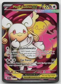 Mega Audino ex 253/217 Ascended Heroes Pokemon Holo NM Ultra Rare - Image 1