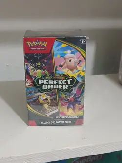 Sealed Pokemon Mega Evolution—Perfect Order Booster Bundle 6 Packs TCG - Image 1