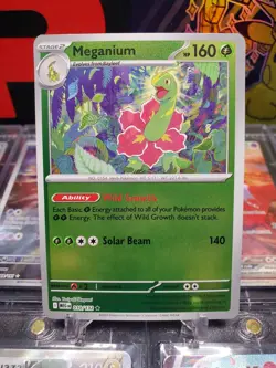 Meganium 010/132 Rare Reverse Holo Pokemon TCG Mega Evolutions - Image 1
