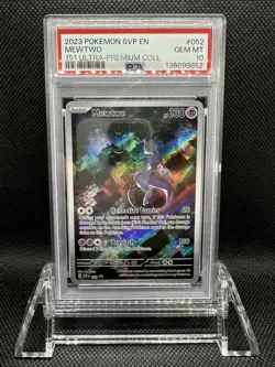 2023 POKEMON SVP PROMO 151 ULTRA-PREMIUM COLLECTION #052 MEWTWO PSA 10 - Image 3