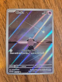 Cleffa 202/197 Pokemon TCG Obsidian Flames Illustration Art Rare Holo - Image 1