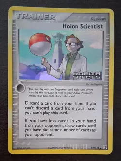 Pokemon TCG Holon Scientist 97/113 Reverse Holo EX Delta Species Stamped - Image 3