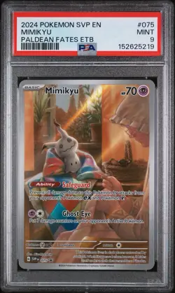 2024 POKEMON SVP EN-SV BLACK STAR PROMO #075 MIMIKYU PSA 9 - Image 1