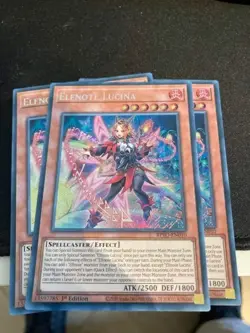 YUGIOH Elfnote Lucina (BPRO-EN010) Secret Rare 1st Edition Near Mint - Image 1