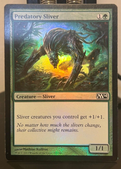 Predatory Sliver Magic 2014 (M14) Foil - Lightly Played - Image 1