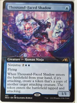 Thousand-Faced Shadow- EXTENDED -Kamigawa Neon Dynasty - Magic the Gathering MTG - Image 1