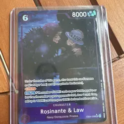 Bandai Rosinante & Law One Piece CCG Character EB04-038 SR Foil 8000P EN - Image 1