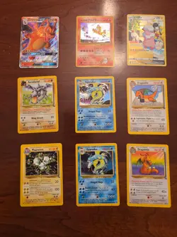 Pokemon Collection Dragonite Blaine's Moltress Gyarados - 9 Cards Total 636996769661 - Image 1