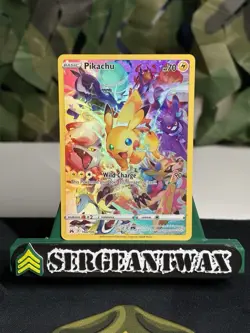 Pikachu 160/159 Crown Zenith Secret Rare Full Art Holo Pokemon Card English - Image 1
