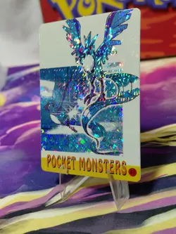 Vintage Pocket Monster Holo Prism Sticker Card *RARE* *MINT* Articuno #43 - Image 2