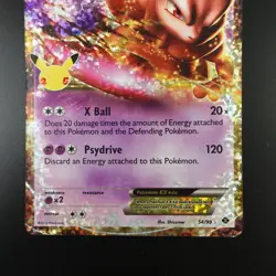 Mewtwo EX 54/99 Pokemon Celebrations Holo Card - Image 3
