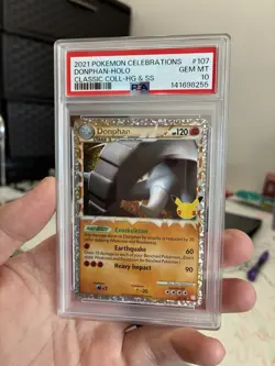Pokemon TCG Donphan Celebrations Classic Collection Card 107/123 PSA 10 - Image 1
