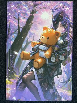 Matchmaker 2 Spicy Waifu A5 Size Card Board Clorinde Genshin Impact Kimono - Image 1