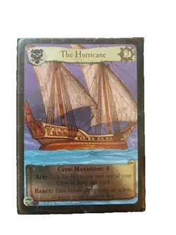 AEG 7th Sea CCG “The Hurricane” FOIL Ship Card, MINT: Always Protected - Image 1