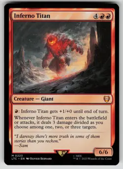 Inferno Titan Commander: The Lord of the Rings 223 MTG NM - Image 1