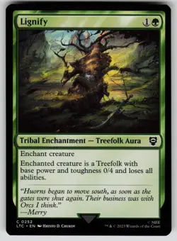 Lignify Commander: The Lord of the Rings 252 MTG NM - Image 1