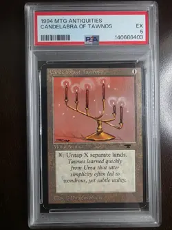 Candelabra of Tawnos- MTG: Magic the Gathering - Antiquities - PSA 5 EX - Image 1