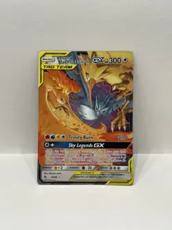 Pokemon TCG Moltres & Zapdos & Articuno GX 44/68 Hidden Fates Holo - NM - Image 1