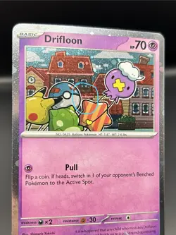 Drifloon 005 Black Star Promo SWIRL Cosmos Holo Pokemon TCG Fresh Near Mint #C - Image 2