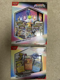 Pokemon TCG Prismatic Evolutions Binder Collection and Poster Collection Sealed - Image 1