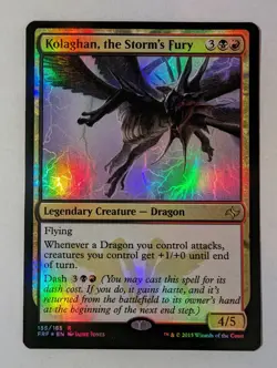 MTG Kolaghan, the Storm's Fury (155s/42) Fate Reforged Promos LP FOIL - Image 1