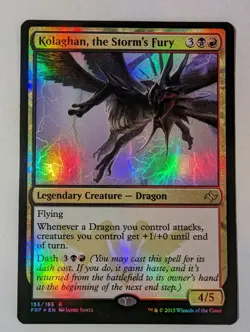 MTG Kolaghan, the Storm's Fury (155s/42) Fate Reforged Promos LP FOIL - Image 2
