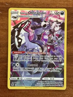 Galarian Obstagoon TG10/TG30 Ultra Rare Holo NM Pokemon SWSH10: Astral Radiance - Image 1