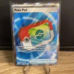 Pokemon Poke Pad 113/088 Full Art UR Holo POR Set Trainer Item English LP/NM - Image 1