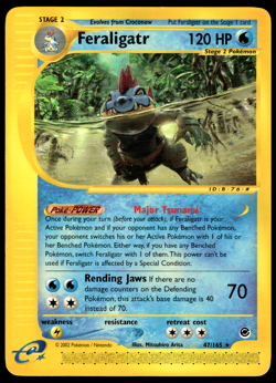 Feraligatr 47/165 Expedition Non-Holo Rare LP-NM Pokemon TCG - Image 1