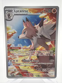 Lycanroc 166/159 Illustration Rare Holo SV09: Journey Together Pokemon LP - Image 1